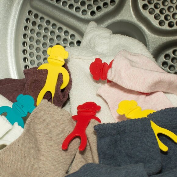 NEW Sock 🐒Monkey🐒 Clips for laundry- 12 count - Picture 4 of 11